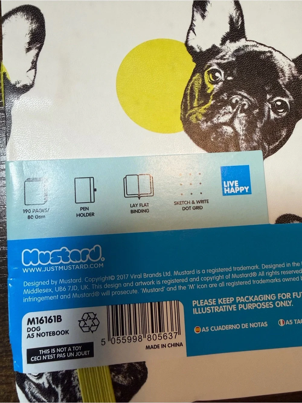 Cost Plus World Market “frenchie” dog
